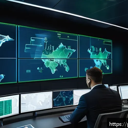 Home 26 네트워크 보안 유틸리티 추천 - A high-tech corporate security operations center with a diverse team of professionals monitoring mul...
